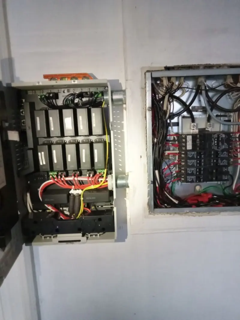 Electrical panel upgrade completed for Security Camera Wiring in Yucaipa